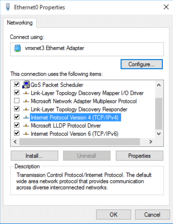 IPv4 Properties